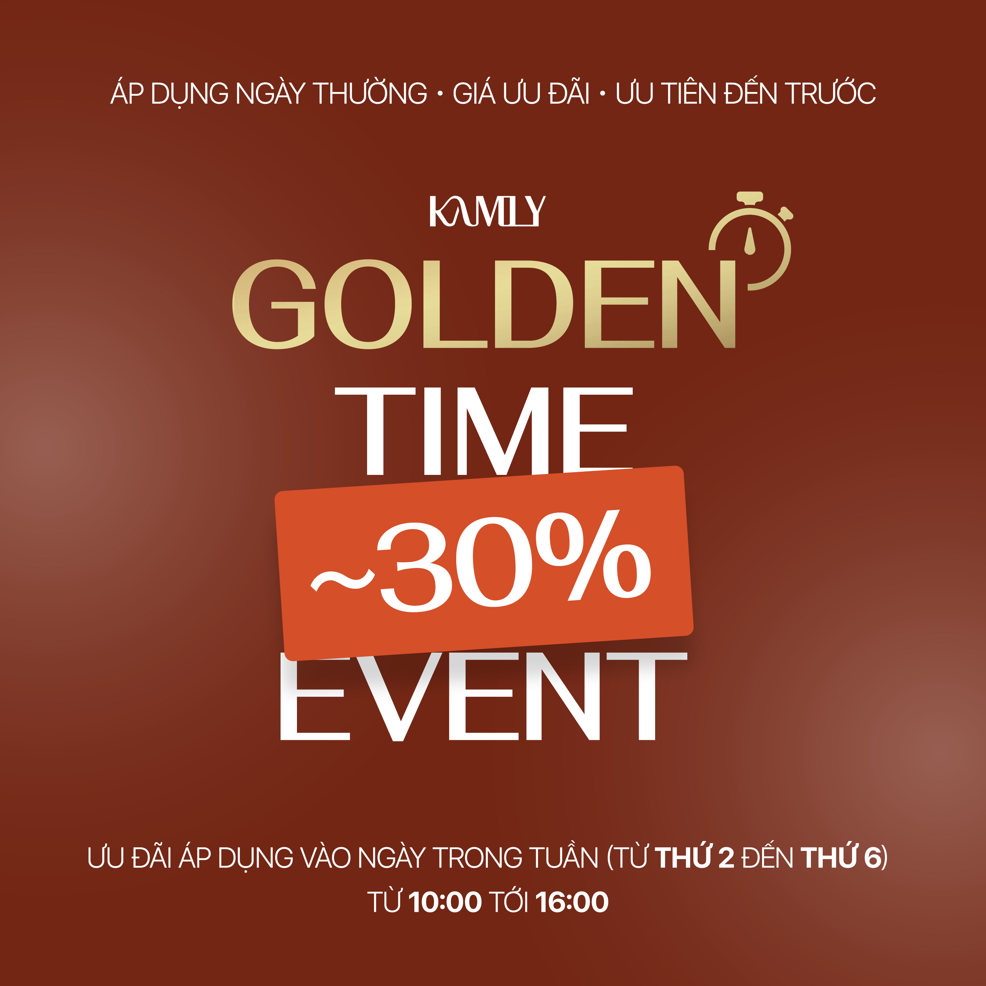 Sự Kiện Ưu Đãi Giờ Vàng